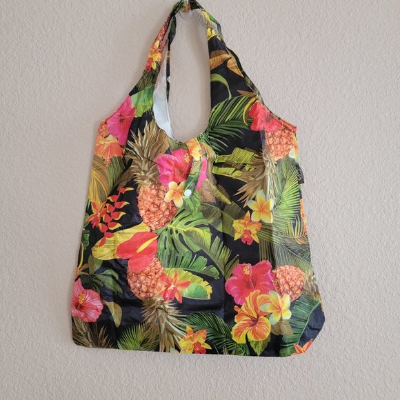 ECO Handbags - REUSABLE BAG : TROPICAL GARDEN NWT